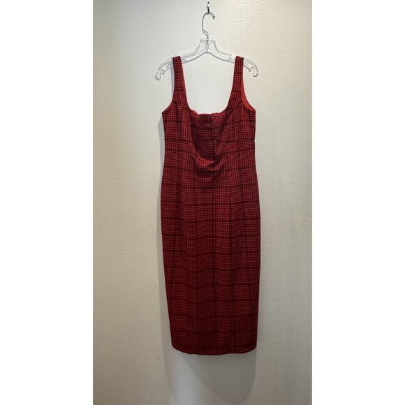 Pilcro Dresses & Skirts - Pilcro Midi Dress Women’s Size 14 Bombshell Red Tweed Sleeveless Anthropologie